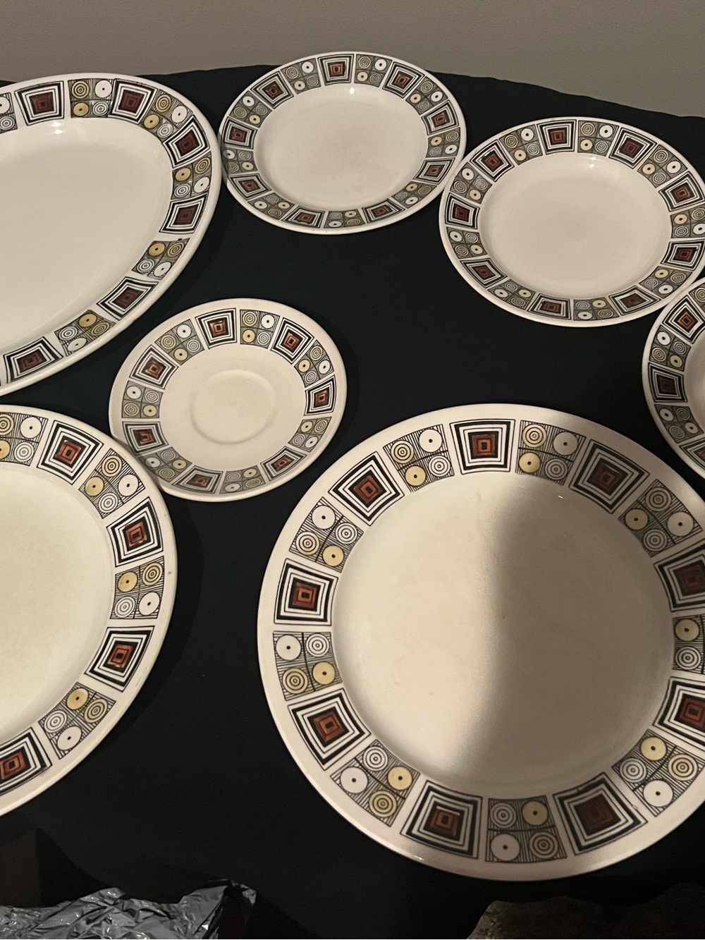 Katie Winkle (7) pieces Broadhurst Pottery English vintage 1965